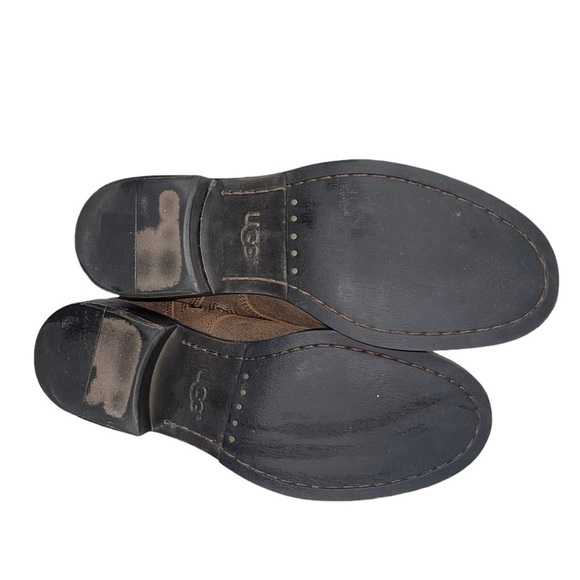 UGG Marela suede lace up combat boots in brown. Size 8 GUC - Picture 13 of 14